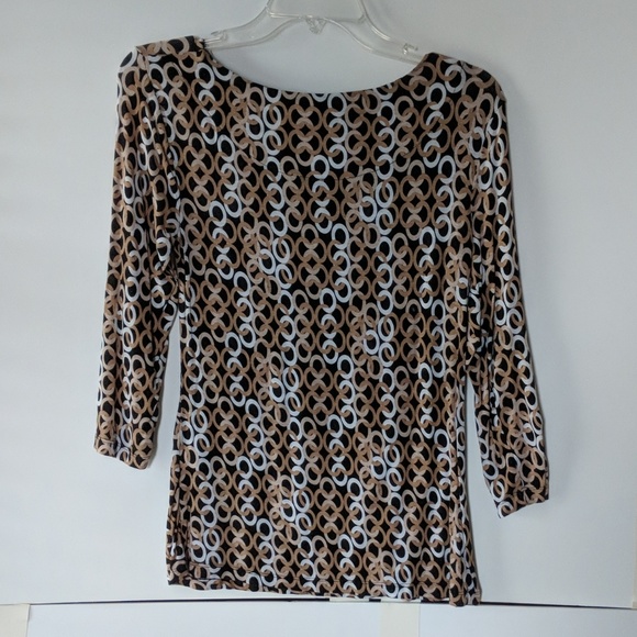 Dana Buchman three quarter length sleeve top - Picture 8 of 10